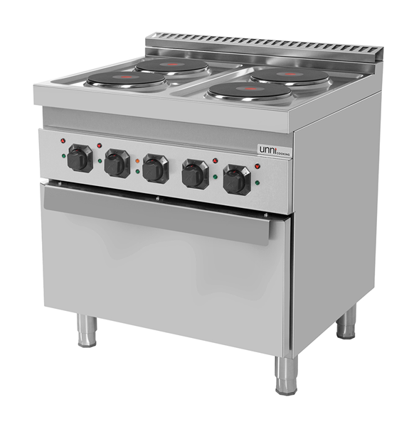 électrique Range 4 PL with électrique Oven – E70FEO20 - Unninox - image 2