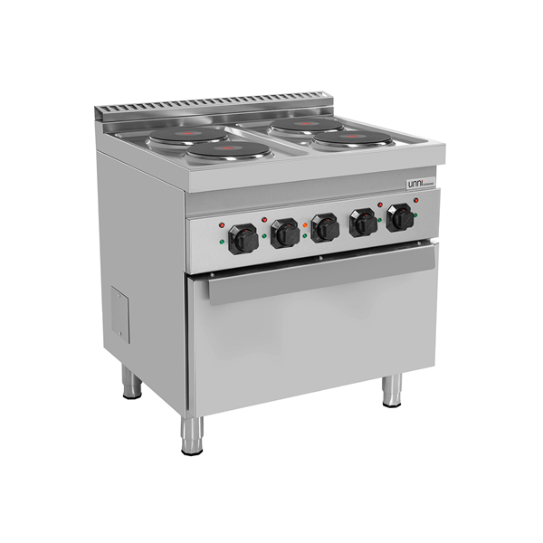 électrique Range 4 PL with électrique Oven – E70FEO20 - Unninox