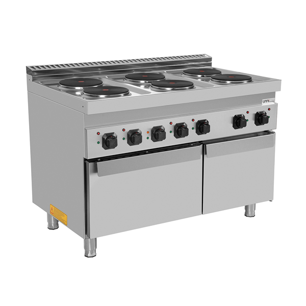 électrique Range 6 PL with électrique Oven – E70FEO30-K - Unninox