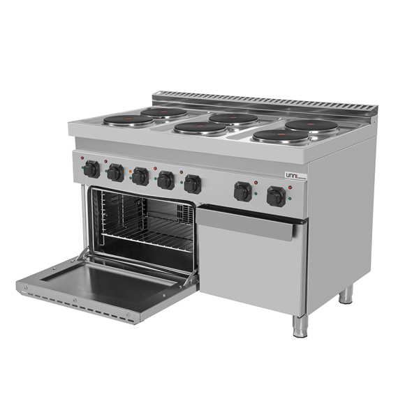 électrique Range 6 PL with électrique Oven – E70FEO30-K - Unninox - image 4
