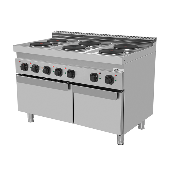 électrique Range 6 PL with électrique Oven – E70FEO30-K - Unninox - image 2