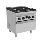 gaz Range with électrique Oven – 4 Burners – E70FG020 - Unninox