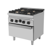 gaz Range with électrique Oven – 4 Burners – E70FG020 - Unninox - image 2