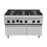 gaz Range with électrique Oven – 6 Burners – E70FGO30-K - Unninox - image 3