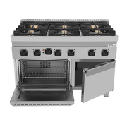 gaz Range with électrique Oven – 6 Burners – E70FGO30-K - Unninox - image 4