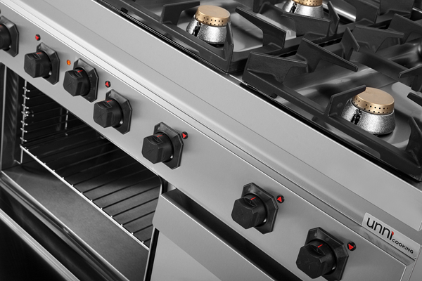 gaz Range with électrique Oven – 6 Burners – E70FGO30-K - Unninox - image 6
