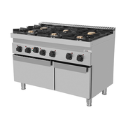 gaz Range with électrique Oven – 6 Burners – E70FGO30-K - Unninox - image 2