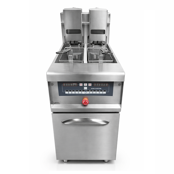 DuoLift Pro Digital Fryer – 2×13.5 L – Automatique Basket Lift - Unninox