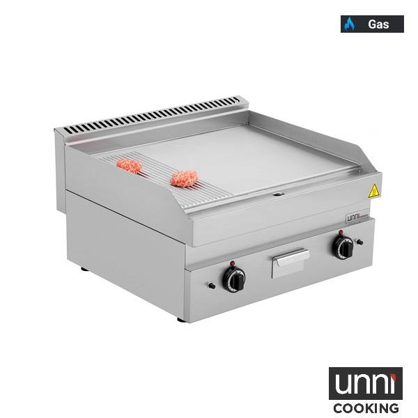 gaz Griddle – 1/3 GROOVED - 2/3 SMOOTH - Unninox - image 3
