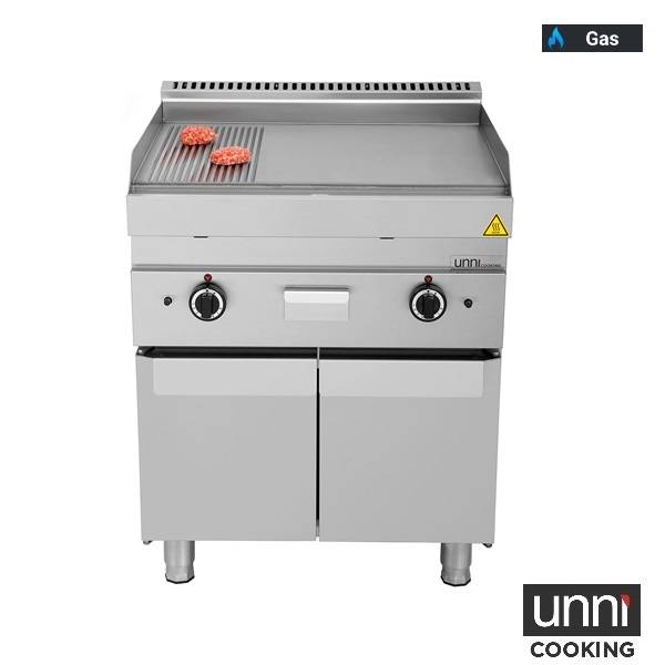gaz Griddle – 1/3 GROOVED - 2/3 SMOOTH - Unninox - image 4