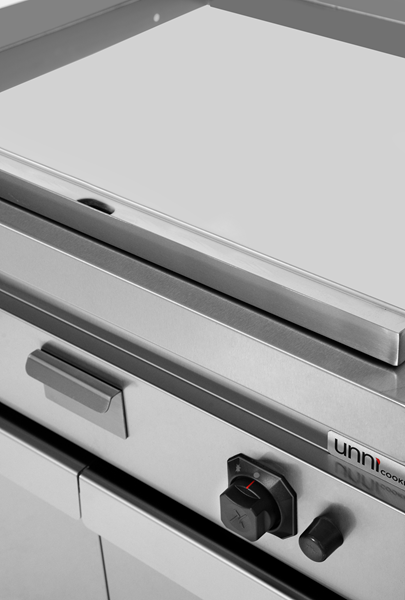 Table de travails Category 1 | Griddle plate gaz– Chrome – G70GP20+C-K - Unninox - image 5