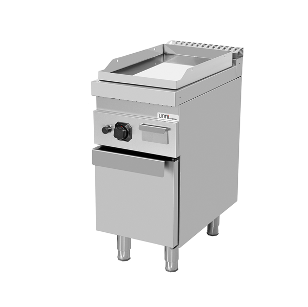 Table de travails Category 1 | Griddle plate gaz– Smooth/Chrome – G70GP10+C-K - Unninox - image 2