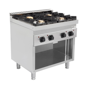gaz stove without portes – 28.5kW – 4 Burners – G70C20 - Unninox