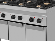 gaz stove with portes – 44kW – 6 Burners – G70C20K - Unninox - image 4