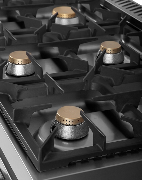 gaz stove with portes – 44kW – 6 Burners – G70C20K - Unninox - image 6