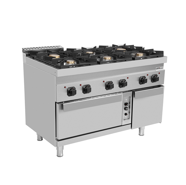 gaz Range with gaz Oven – 6 Burners - G70FGO30-K - Unninox
