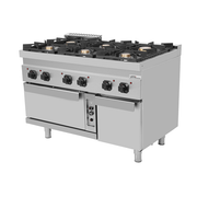 gaz Range with gaz Oven – 6 Burners - G70FGO30-K - Unninox - image 2