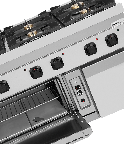 gaz Range with gaz Oven – 6 Burners - G70FGO30-K - Unninox - image 5