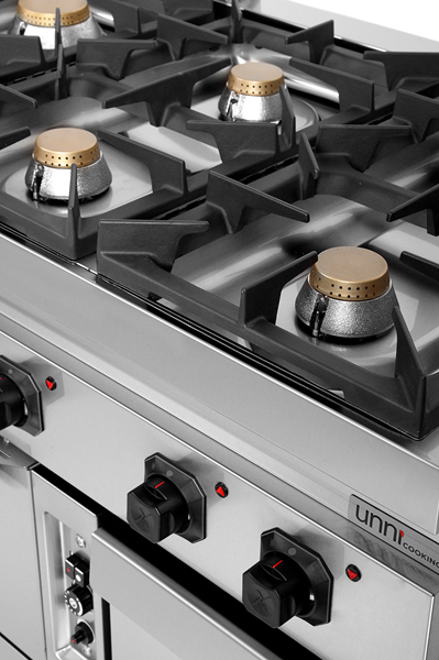 gaz Range with gaz Oven – 6 Burners - G70FGO30-K - Unninox - image 6