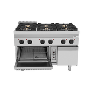 gaz Range with gaz Oven – 6 Burners - G70FGO30-K - Unninox - image 4