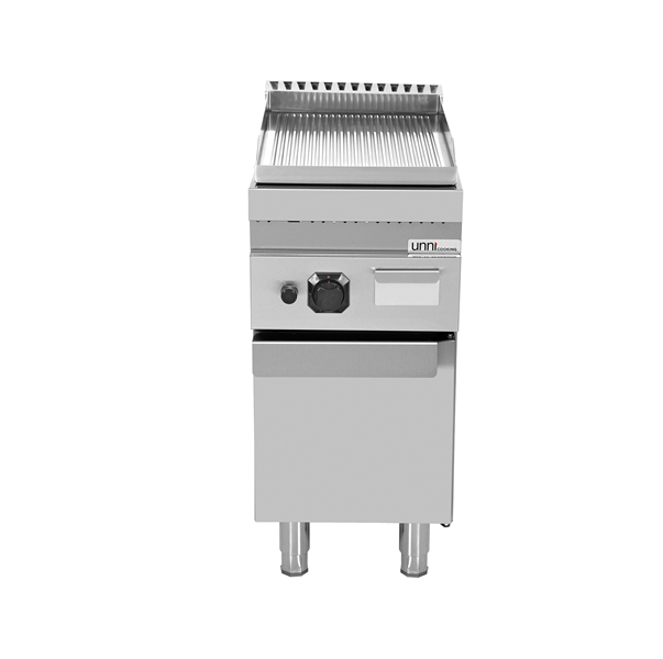 Griddle plate gaz – Grooved/Chrome – G70GP10+GC-K - Unninox - image 3