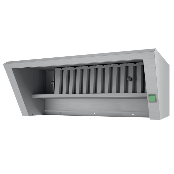 Hotte de condensation vapeur Diamond pour cuisson, capacité 400 m³/h, extraction efficace, design moderne.