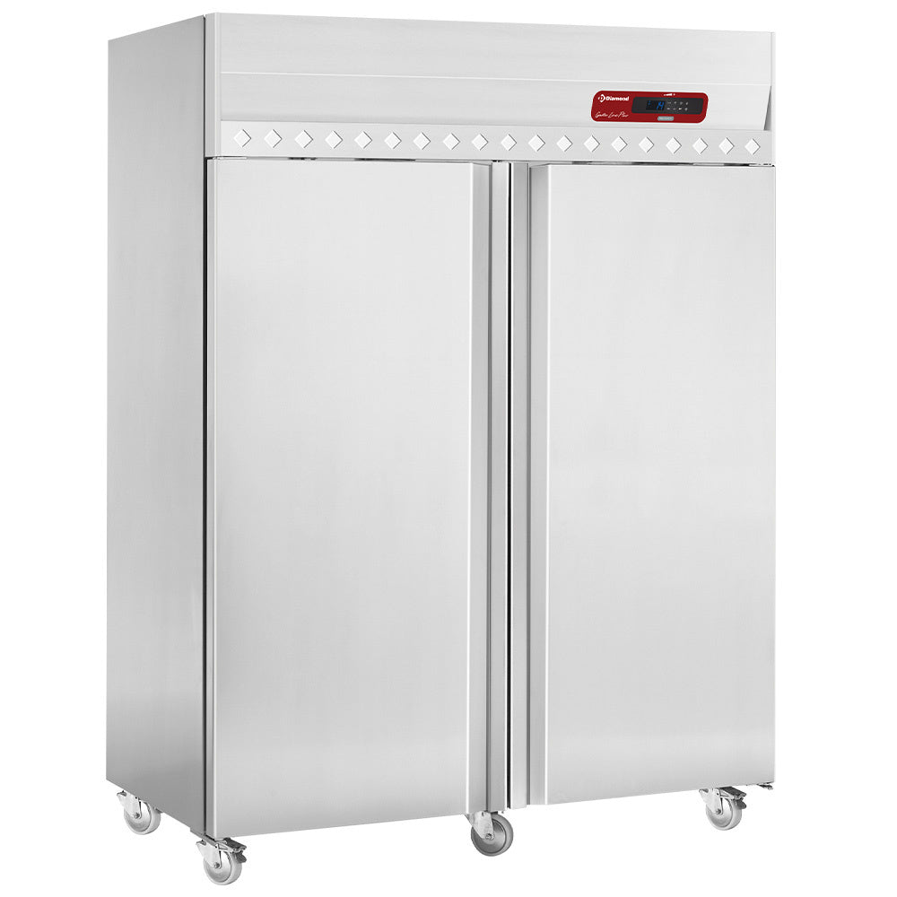 Armoire frigorifique ventilée Diamond de 1400L avec portes GN2/1, idéale pour la conservation froide professionnelle.