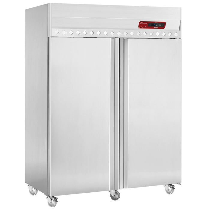 Armoire frigorifique ventilée Diamond de 1400L avec portes GN2/1, idéale pour la conservation froide professionnelle.