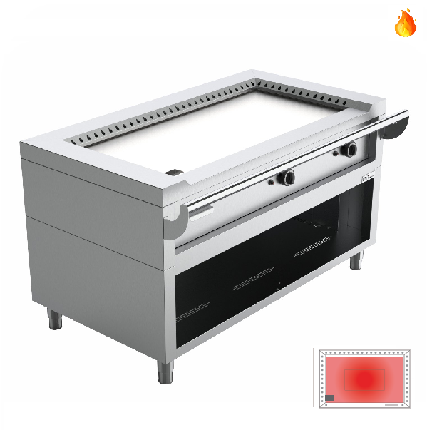Teppanyaki Griddle | gaz | 18.4 kW | gaz - Unninox