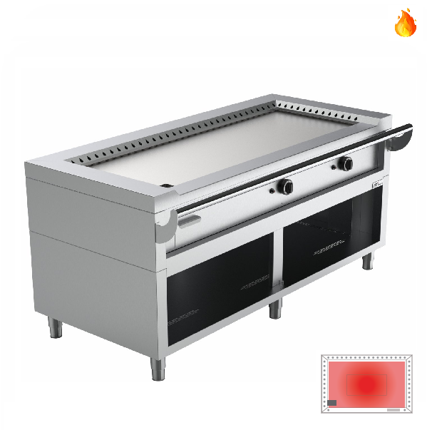 Teppanyaki Griddle | gaz | 27.6 kW | gaz - Unninox