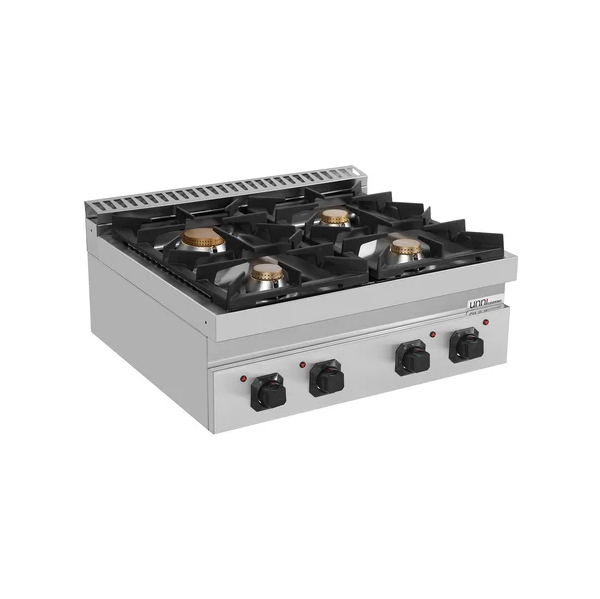 gaz Stove - 28.5kW - 4 Burners - G70C20B - Unninox