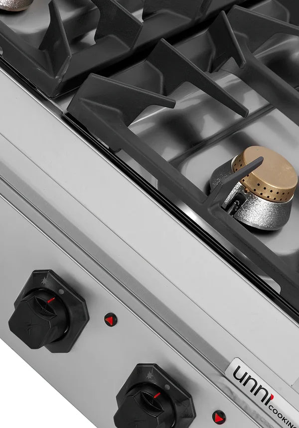 gaz Stove - 28.5kW - 4 Burners - G70C20B - Unninox - image 4
