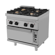 gaz Range with gaz Oven – 4 Burners - G70FG020 - Unninox - image 2