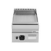 Griddle plate gaz– Grooved – G70GP10B+G - Unninox - image 3