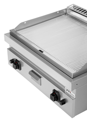 Griddle plate gaz– Grooved Chrome – G70GP20B+GC - Unninox - image 5