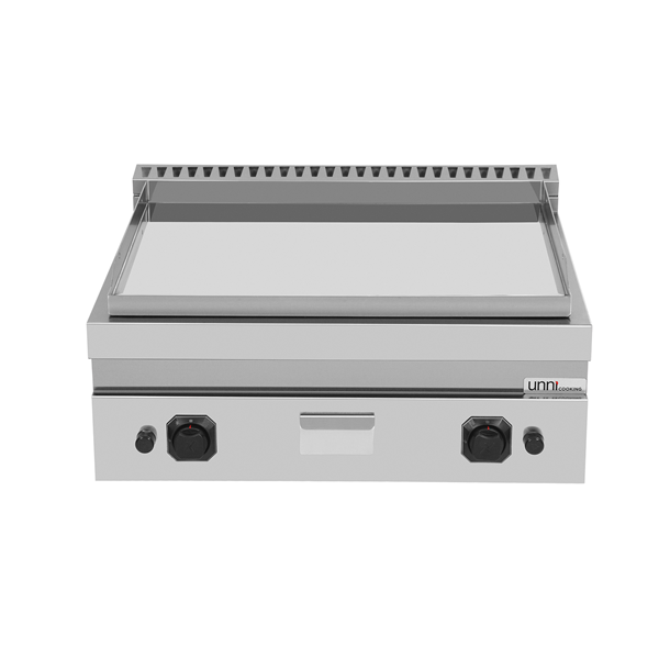 Griddle plate gaz– Chrome – G70GP20B+C - Unninox - image 2