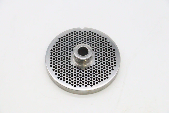 Plaque de broyage pour hachoir à viande Maxima #32, diamètre de 3 mm, en acier inoxydable pour la préparation de viande.