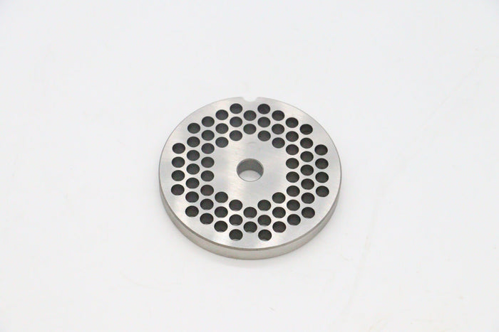 Plaque de broyage 6 mm pour hachoir à viande Maxima #22, en acier inoxydable, adaptée à la machine de découpe de viande.