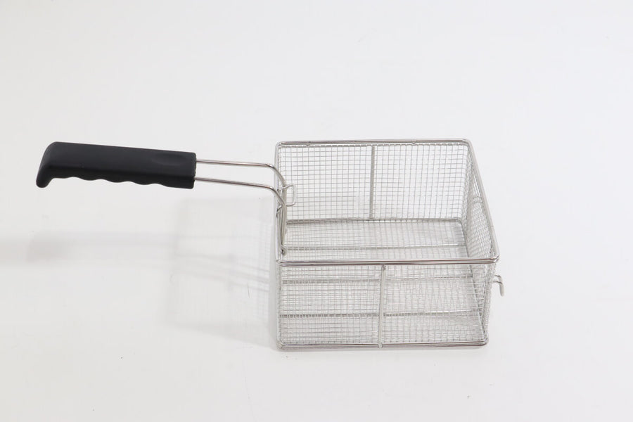 Panier à friture Maxima de 13L avec poignée pour friteuse, en acier inoxydable, idéal pour la cuisson des aliments.