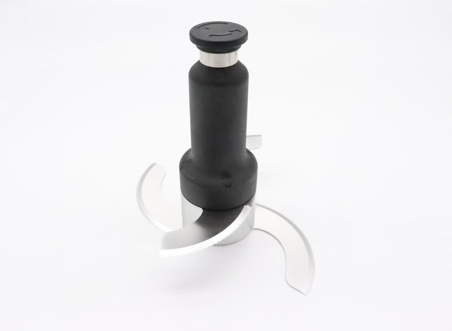 Coupeur culinaire Maxima avec lame en S finement dentelée, capacité 12/18 L, pour hacher et préparer des aliments.