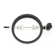 Tournebroche électrique Maxima pour barbecue Kamado, diamètre 66 cm, en acier robuste, idéal pour la cuisson uniforme.