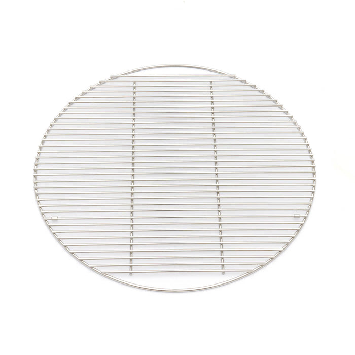 Plaque de barbecue en acier inoxydable de 57 cm pour kamado Maxima, surface de cuisson robuste et résistante.