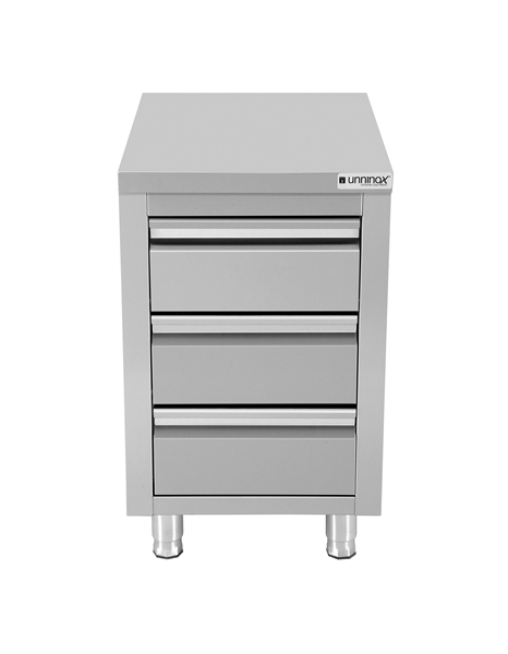 Drawer cabinet with 3 drawers - Unninox