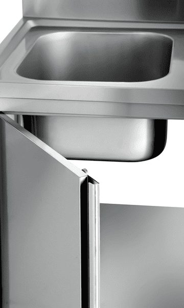 Dishwasher sink unit 120x70xH85 BAC droite - Unninox - image 6