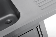 Dishwasher sink unit 140x70xH85 BAC droite - Unninox - image 7