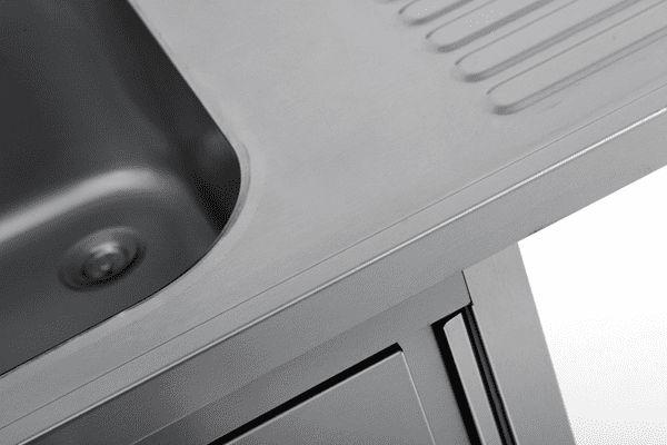 Dishwasher sink unit 140x70xH85 BAC droite - Unninox - image 7