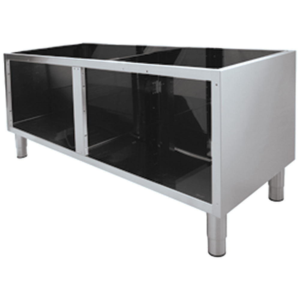 Soubassement ouvert en acier inox AISI 304