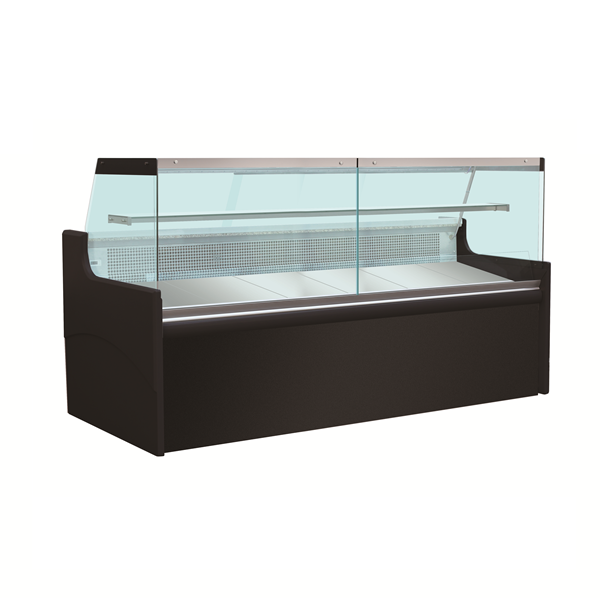 Refrigerated Meat Display Comptoir – 2480mm with Single Shelf - Unninox