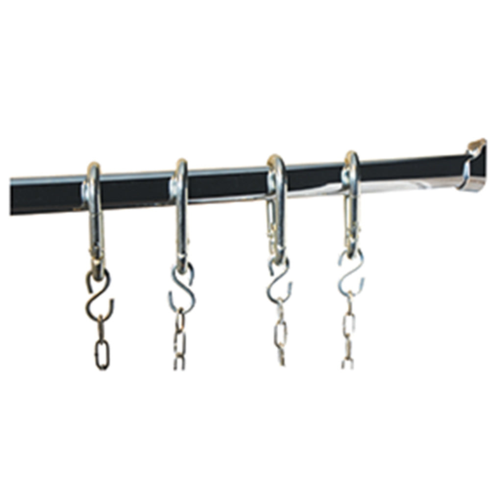 Kit charcuterie barre inox et 4 crochets (complémentaires)