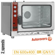 Four à convection gaz, 5x EN (GN), humidificateur automatique